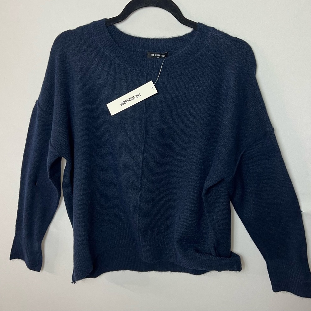 Classic Navy Crew Neck Sweater